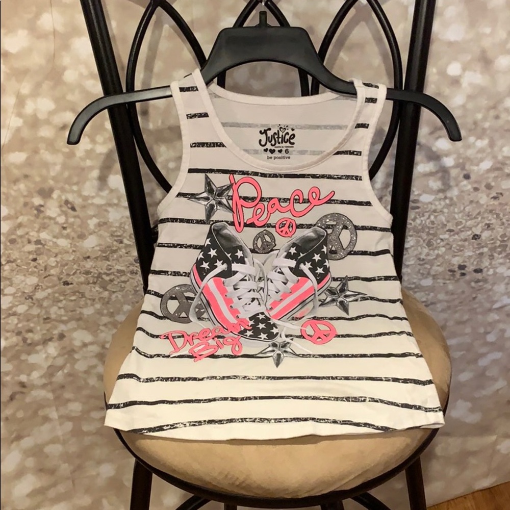 Justice girls size 6 tank top
